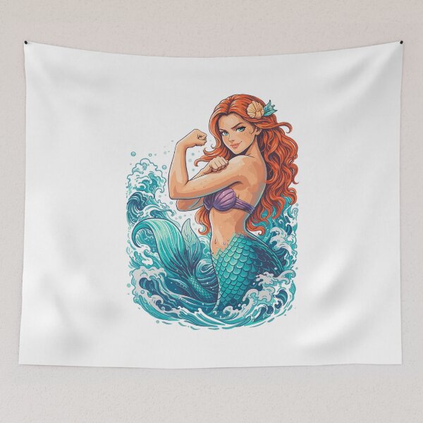 Item preview, Strong mermaid: Mermaid tenses muscles designed and sold by Pineapple-Tree.