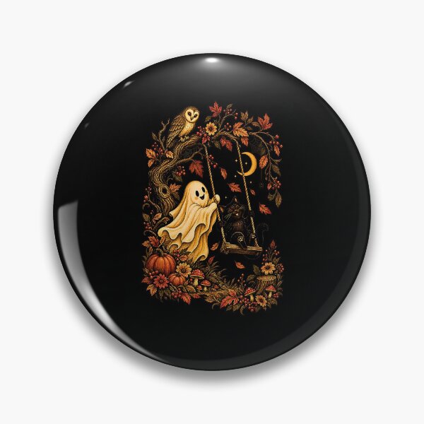 Item preview, Cute Halloween Ghost Black Cat Pumpkin Patchwork designed and sold by Rahamkshop.
