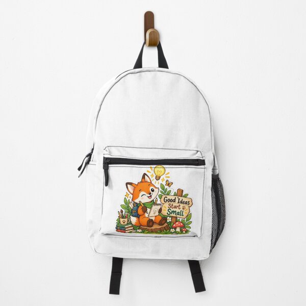 Item preview, Good Ideas Start Small Cute Creative Fox Sticker designed and sold by MohamedAbozaid1.