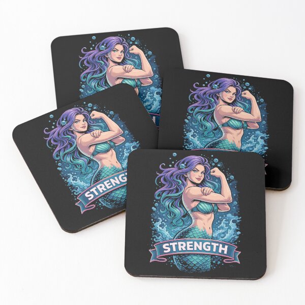Item preview, Strong Mermaid Shows Off Biceps: Strength Mermaid designed and sold by Pineapple-Tree.