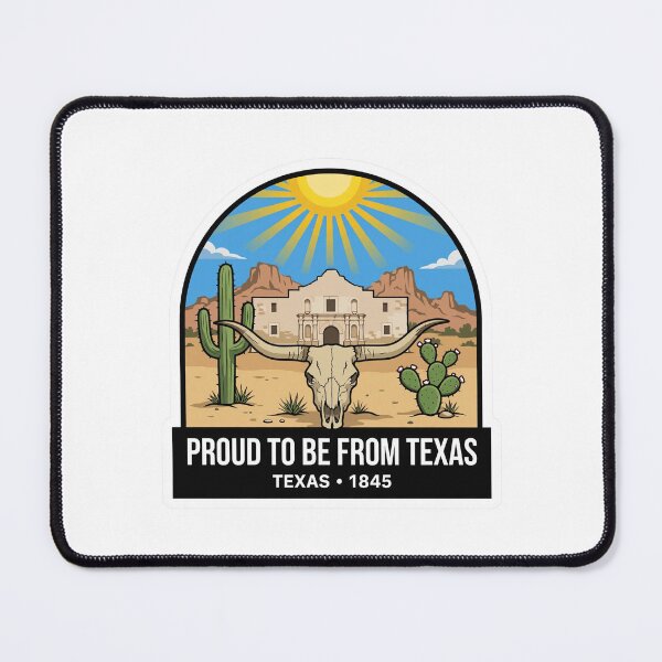 Item preview, Proud To Be From Texas Alamo Cactus Desert Vintage Badge designed and sold by Tininai.