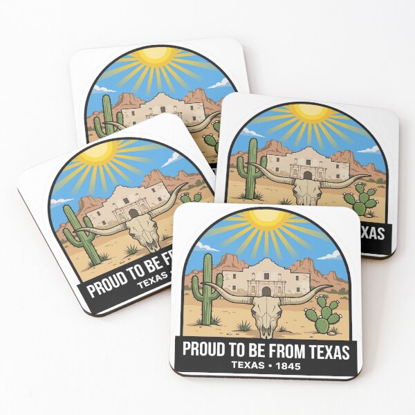 Item preview, Proud To Be From Texas Alamo Cactus Desert Vintage Badge designed and sold by Tininai.