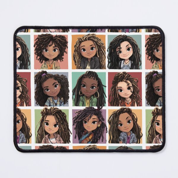 Item preview, Lovely Girl Squares designed and sold by RichardRags.