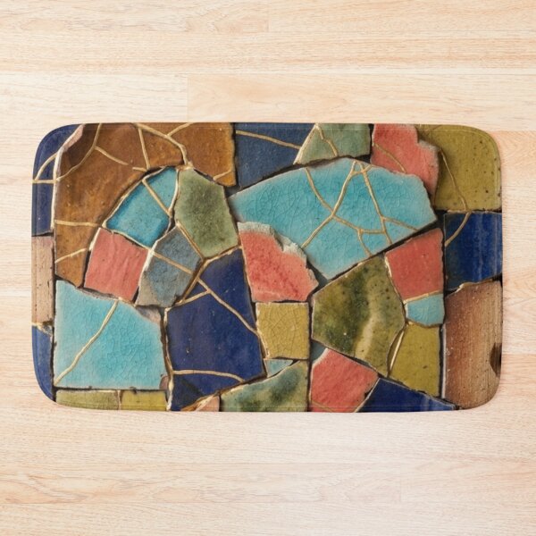 Item preview, Kintsugi Tiles Wall Hanging - Japanese Mosaic Wall Art designed and sold by Purrfecta.