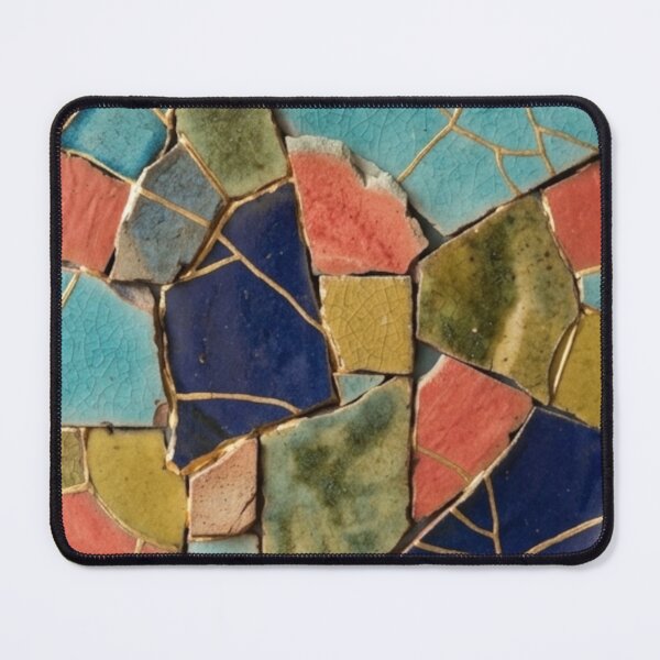 Item preview, Kintsugi Tiles Wall Hanging - Japanese Mosaic Wall Art designed and sold by Purrfecta.