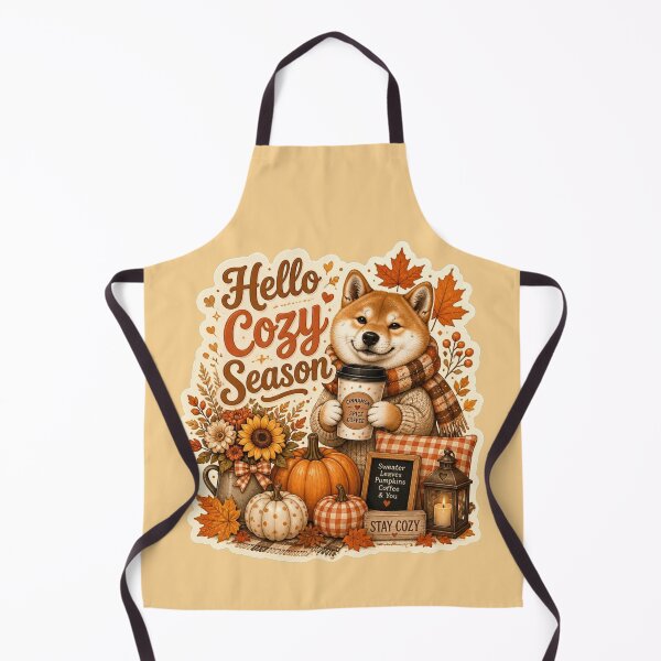 Item preview, Shiba-Inu-Cinnamon-Spice-Autumn-Sticker designed and sold by Benjipawprints.