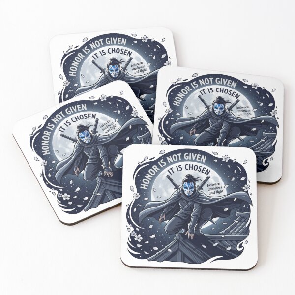 Item preview, Blue Masked Night Warrior Honor Eastern Fantasy Moon designed and sold by LunaMarkos.