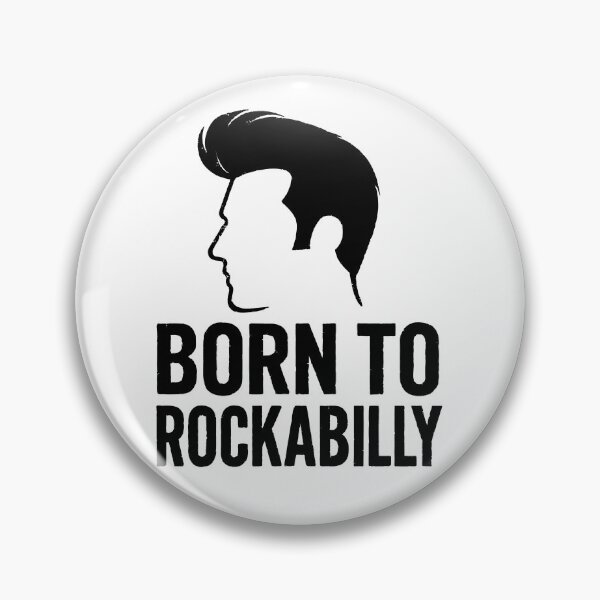 Artikelvorschau, Born to Rockabilly – Pompadour Silhouette entworfen und verkauft von Pineapple-Tree.