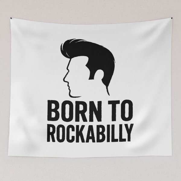 Artikelvorschau, Born to Rockabilly – Pompadour Silhouette entworfen und verkauft von Pineapple-Tree.