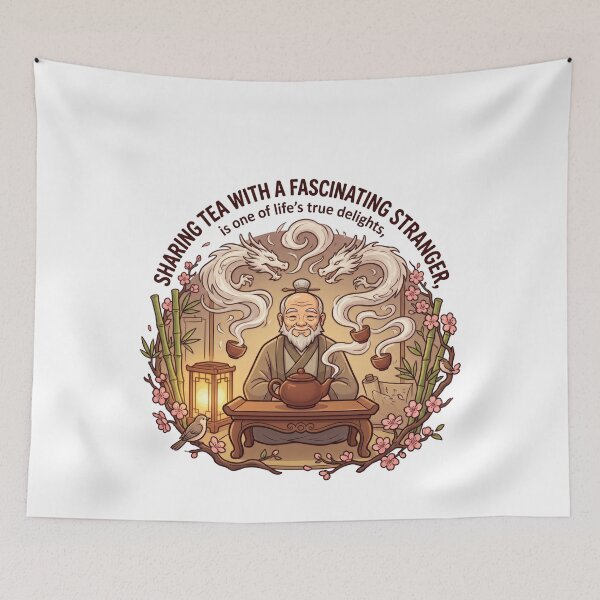 Item preview, Tea Master Wisdom Ceremony Eastern Philosophy Humor Zen designed and sold by LunaMarkos.