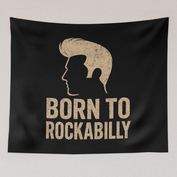 Artikelvorschau, Born to Rockabilly – Pompadour Silhouette entworfen und verkauft von Pineapple-Tree.