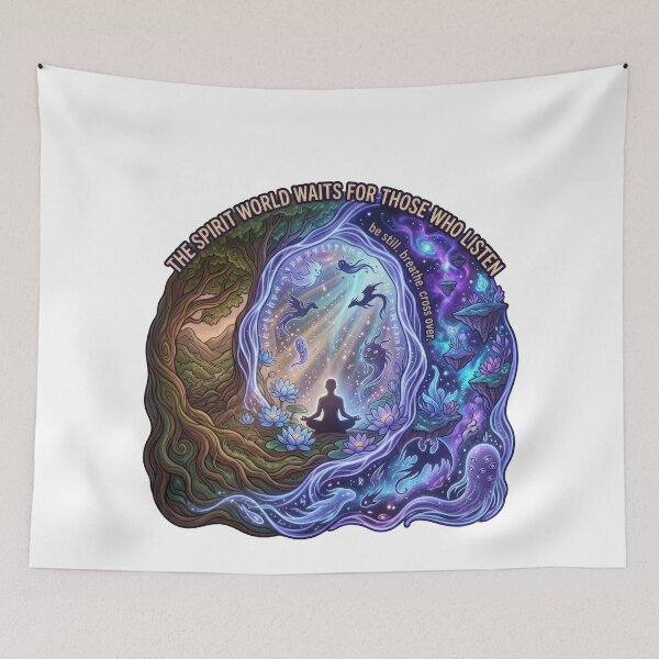 Item preview, Spirit World Portal Meditation Eastern Fantasy Mystical designed and sold by LunaMarkos.