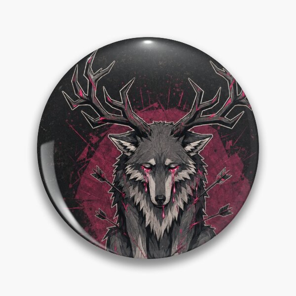 Item preview, Wounded Antler Wolf Dark Gothic Art designed and sold by Pure Craft.
