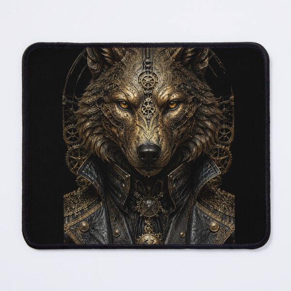 Item preview, The Brass Wolf – King of the Clockwork Wild designed and sold by NightshadeWolfs.
