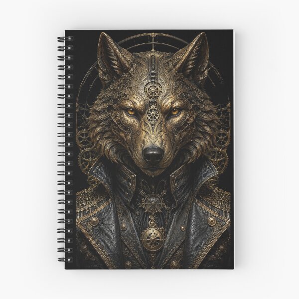 Item preview, The Brass Wolf – King of the Clockwork Wild designed and sold by NightshadeWolfs.