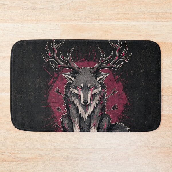 Item preview, Wounded Antler Wolf Dark Gothic Art designed and sold by Pure Craft.