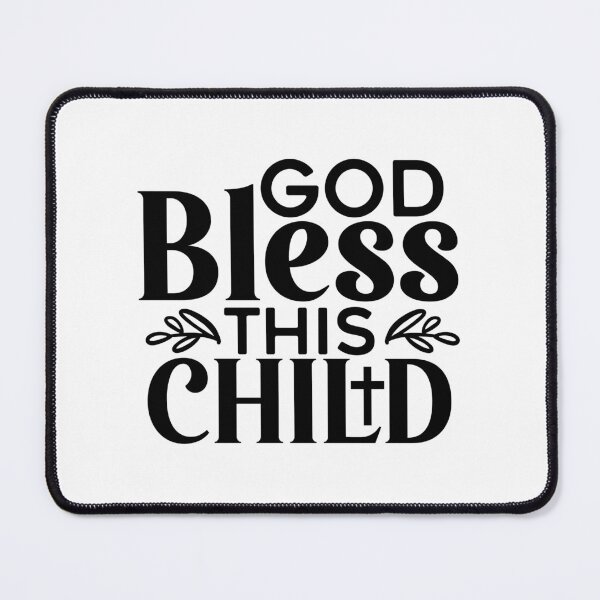 Item preview, God Bless This Child Christian Typography Design designed and sold by interdesigner.