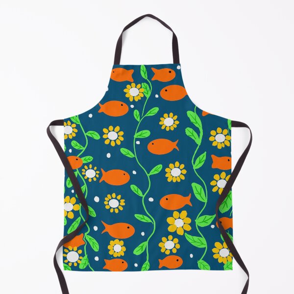 Item preview, Colorful Fish and Flowers Pattern designed and sold by Elaine M Hayward .