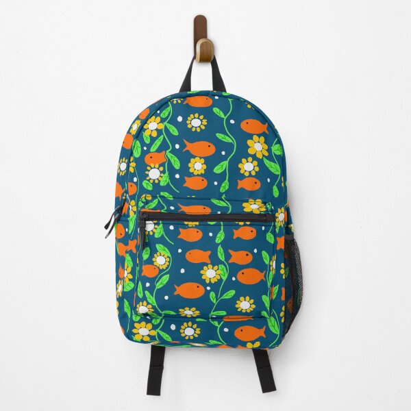 Item preview, Colorful Fish and Flowers Pattern designed and sold by Elaine M Hayward .