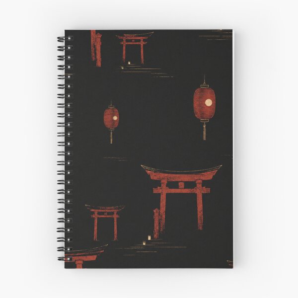 Item preview, Vermilion Gate Rhythm — Japanese Torii & Lantern Pattern designed and sold by OblivionRise.
