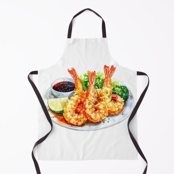 Item preview, Japanese Crispy Shrimp Tempura Watercolor designed and sold by BetweenForms.