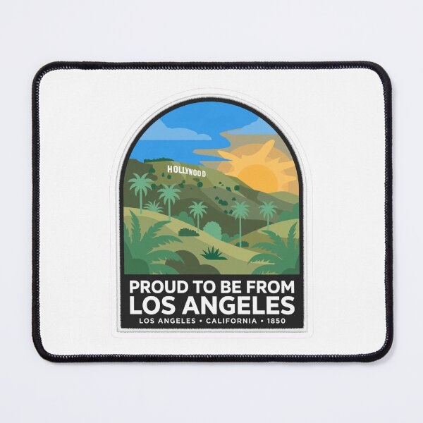 Item preview, Proud To Be From Los Angeles Hollywood Sign Palm Tree Vintage Badge designed and sold by Tininai.
