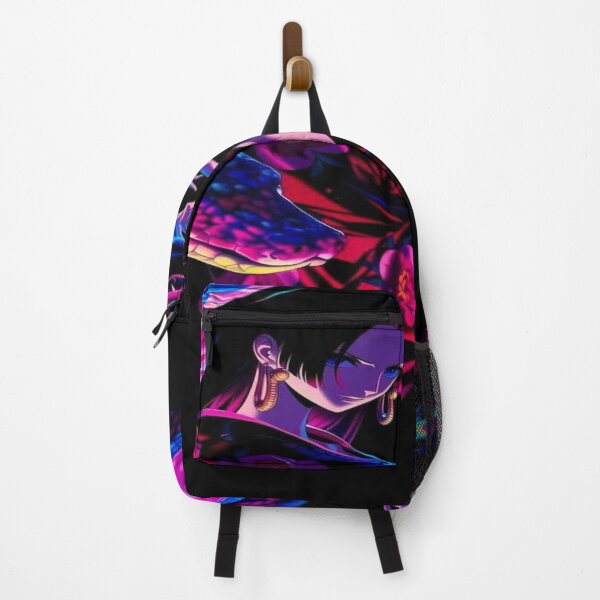 Item preview, The Mistress of Luminous Serpents, Woman with Neon Rainbow Serpents - Psychedelic Anime Art with Fluorescent Colors designed and sold by RAYBIL.