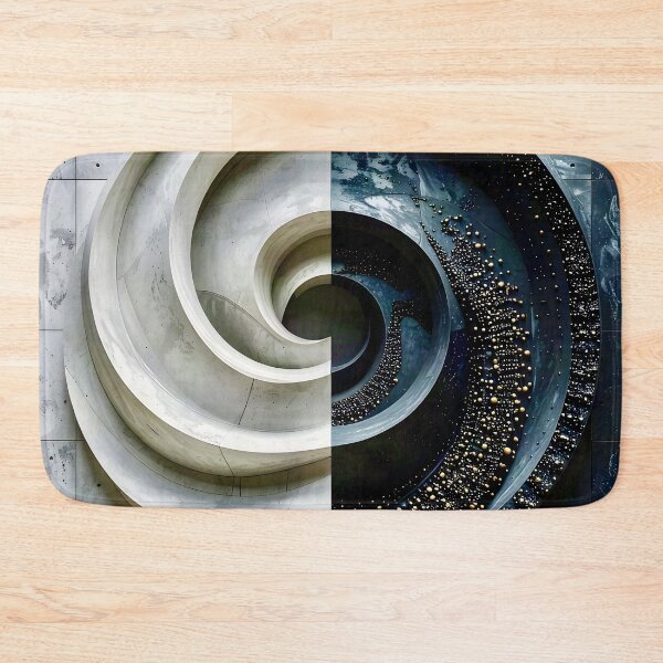 Item preview, Symmetrical Spiral Design in Gray Stone designed and sold by Vicky Brago-Mitchell®.
