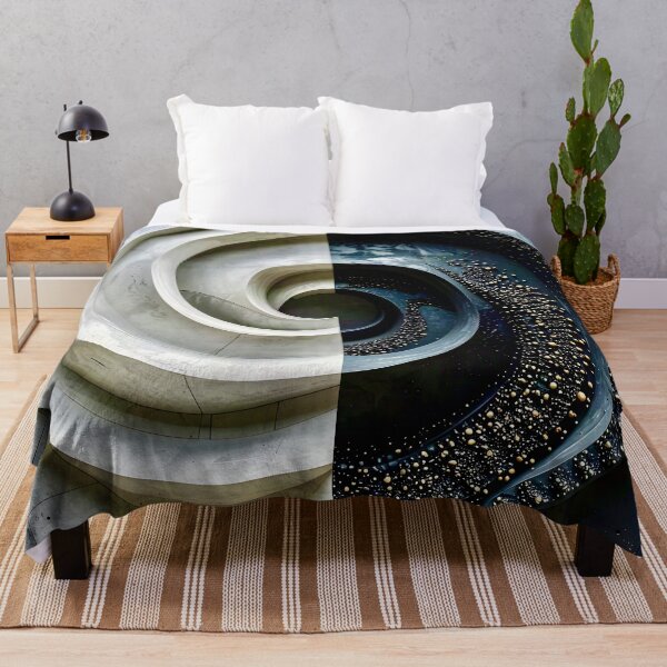 Item preview, Symmetrical Spiral Design in Gray Stone designed and sold by Vicky Brago-Mitchell®.