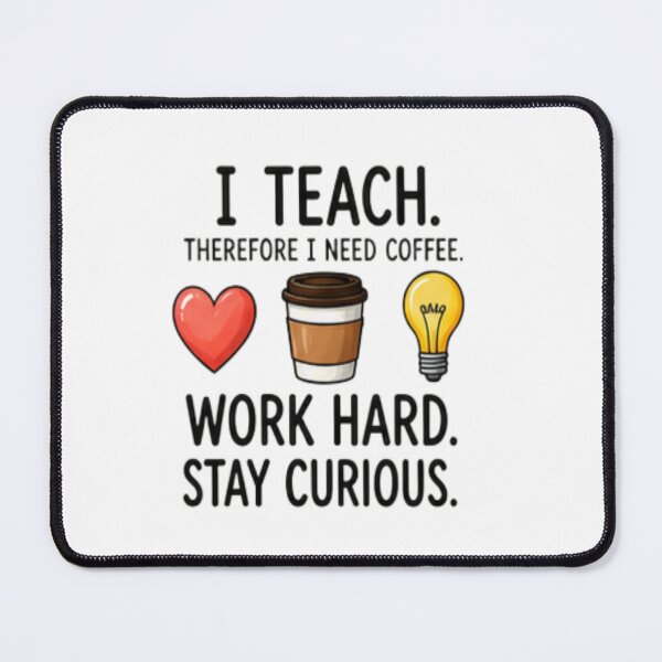 Item preview, I Teach Therefore I Need Coffee — Funny Teacher Coffee Gift designed and sold by Tipsy24.