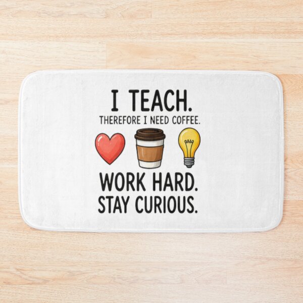 Item preview, I Teach Therefore I Need Coffee — Funny Teacher Coffee Gift designed and sold by Tipsy24.