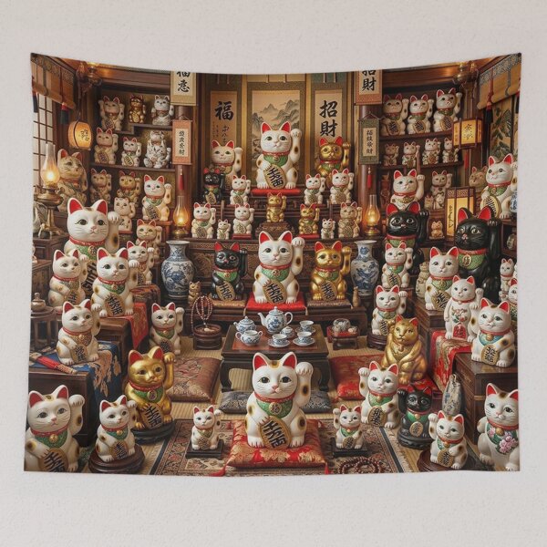 Item preview, Lucky Cats of Japan designed and sold by snoWorkshop.