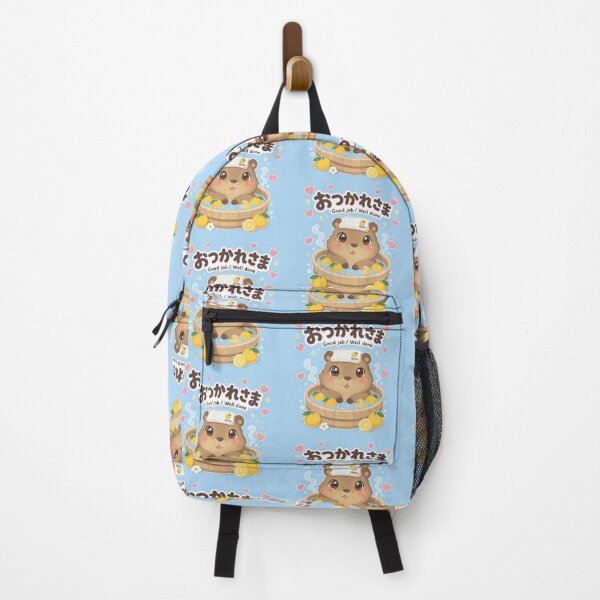 Item preview, Chibi Capybara Japanese 'good job well done' design cute kawaii designed and sold by Vintage Designs +.