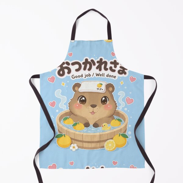 Item preview, Chibi Capybara Japanese 'good job well done' design cute kawaii designed and sold by Vintage Designs +.