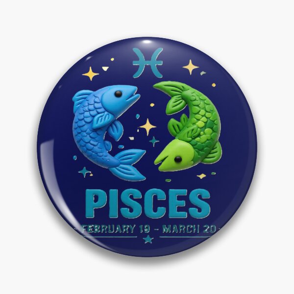 Item preview, pisces C colorful typographic zodiac design designed and sold by SmashingDeals.