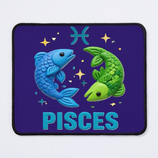 Item preview, pisces C colorful typographic zodiac design designed and sold by SmashingDeals.
