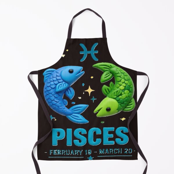 Item preview, pisces C colorful typographic zodiac design designed and sold by SmashingDeals.