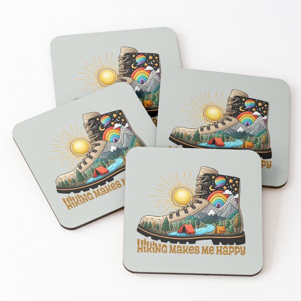 Item preview, Hiking Make Me Happy, Hiking Boots Guide Gifts for Nature Lover designed and sold by MalwasBasket.