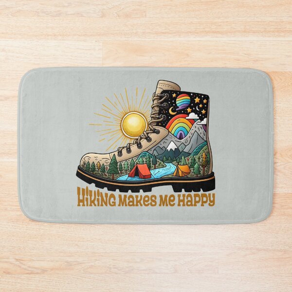 Item preview, Hiking Make Me Happy, Hiking Boots Guide Gifts for Nature Lover designed and sold by MalwasBasket.