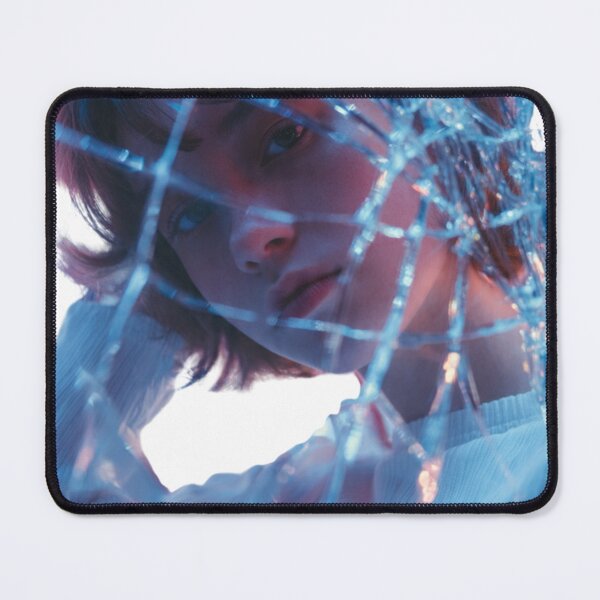 Item preview, Glowing Blue Shattered Glass Shattered Glass Cyberpunk Portrait  designed and sold by LC&LCPlatform.