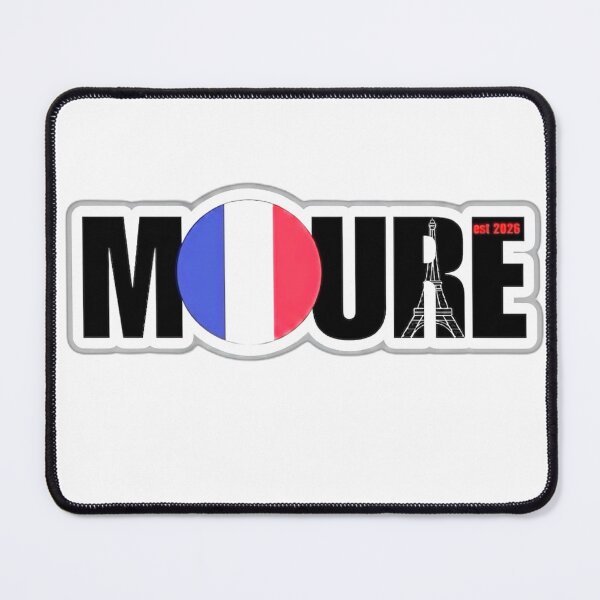 Item preview, MOURE Paris France Flag - Minimalist French Typography designed and sold by Mourest.