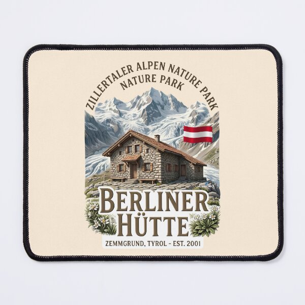 Item preview, Berliner Hütte Zillertaler Alps designed and sold by EvergreenPark - Tee Studio.