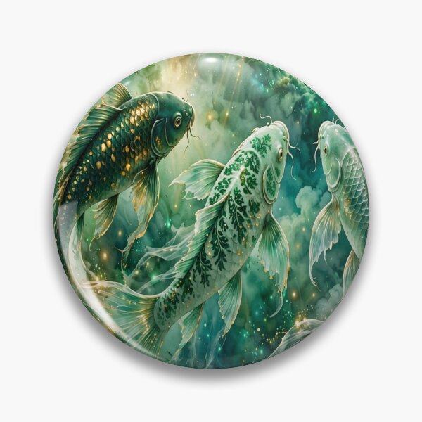 Item preview, Emerald Forest - Celestial Drift Koi designed and sold by PrettyCrypt.