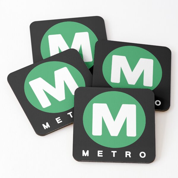 Item preview, Vintage Los Angeles Metro Logo (Green) designed and sold by LeonTransit.