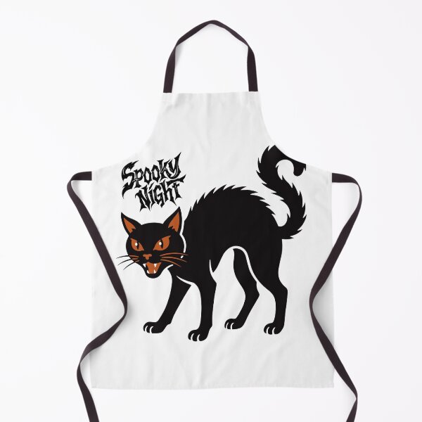 Item preview, Angry Black Cat Spooky Night Halloween Illustration designed and sold by BigDigital.