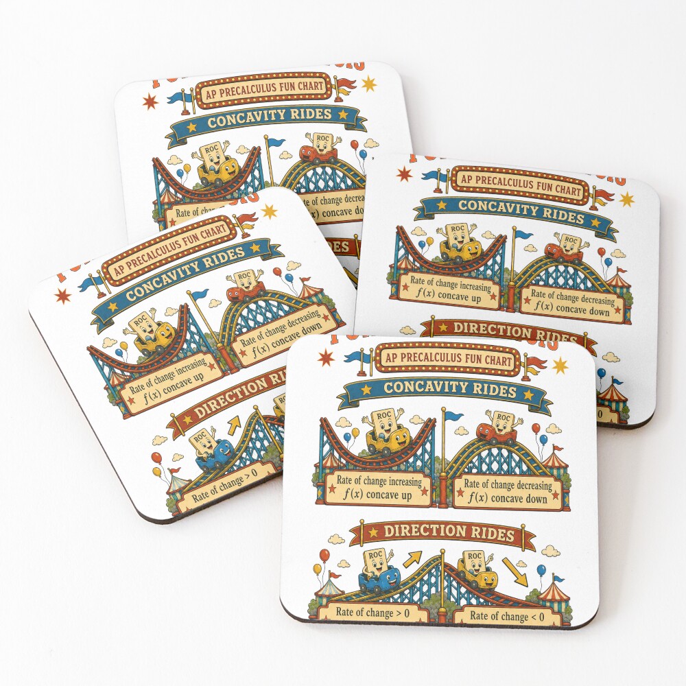 Item preview, Coasters (Set of 4) designed and sold by ForestaMath.