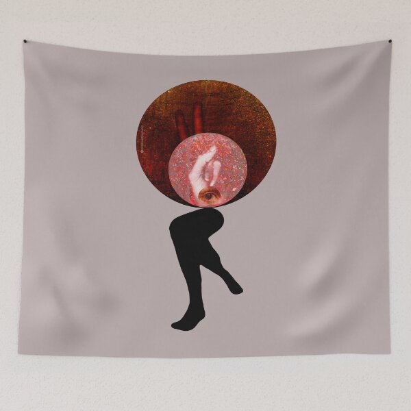 Item preview, Surrealist Silhouette Legs Collage - Vintage Circular Minimalist Art designed and sold by MAMA.art.Rio <Marsailhe_Milward>.