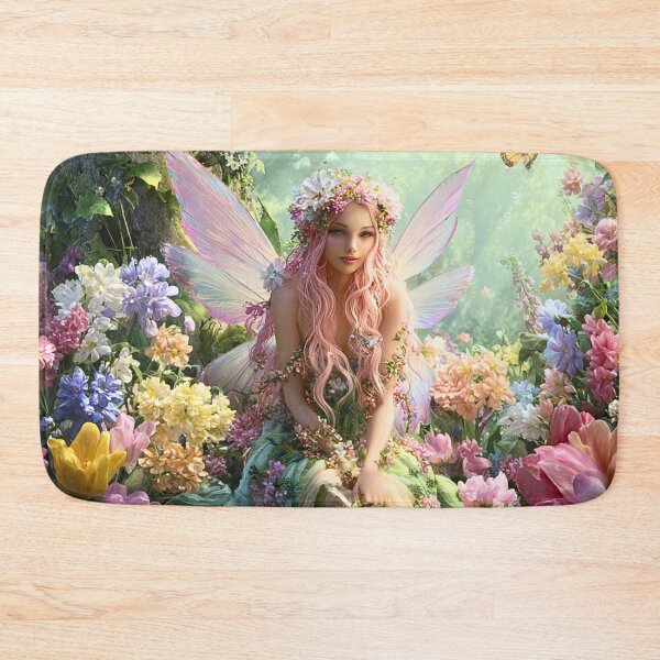 Item preview, Spring Fairy Among Blooming Flowers designed and sold by Storybook Botanica.