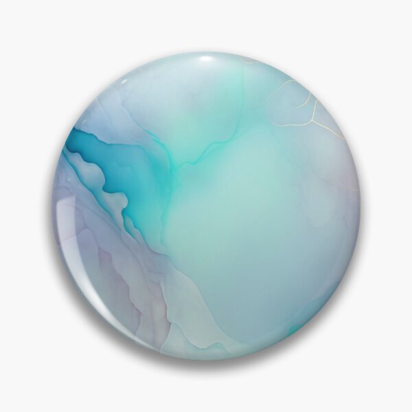 Item preview, Blue Alcohol Ink Abstract Fluid Art  Gold Texture designed and sold by LuxocaDesigns24.