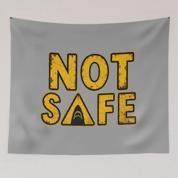 Item preview, Jaws - Not Safe Sign - It is not safe to go back in the water  designed and sold by Presents For The Dead.